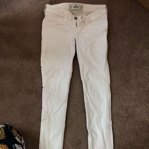 White Hollister Skinny Jeans